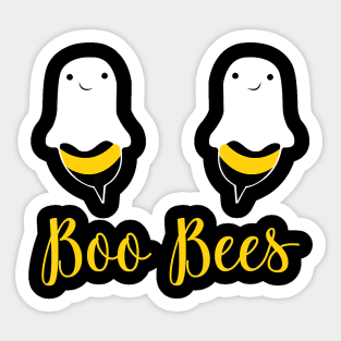 Boo Bees Funny Halloween Bees Ghost Matching Couple Sticker